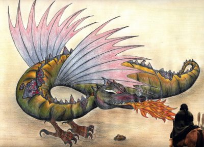 das Original der Drachenzeichnung