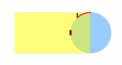 Grafik: Unterschiedliche Verteilung der Sonnenstrahlen bei senkrechtem und schraegem Einfall